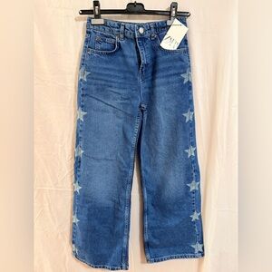 Zara Denim Jeans with Subtle Pattern